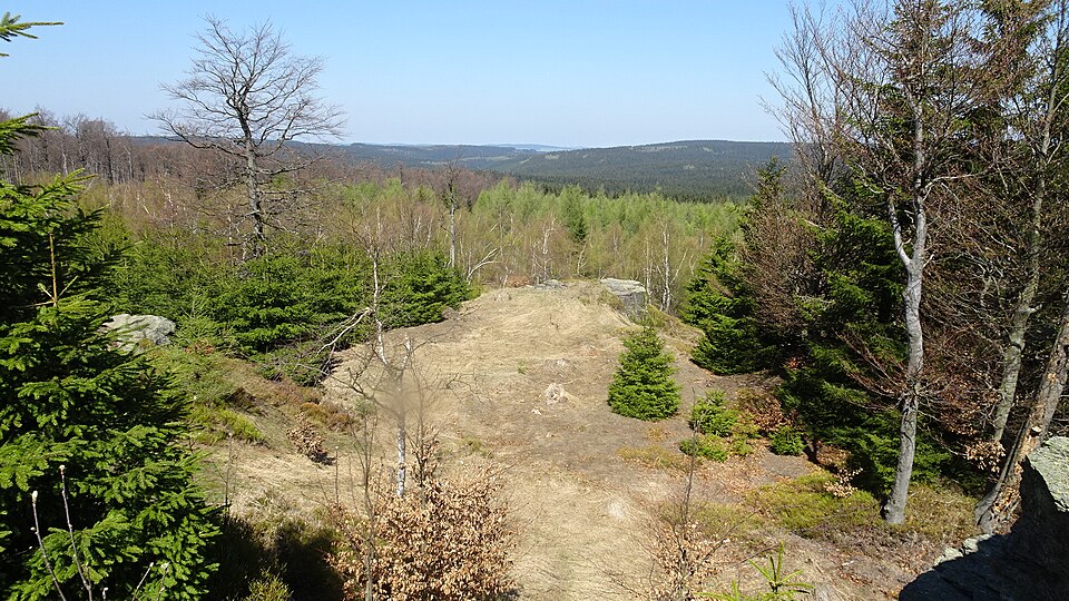 Lauschhübel in Czech Republic - a view from the top of a mountain.