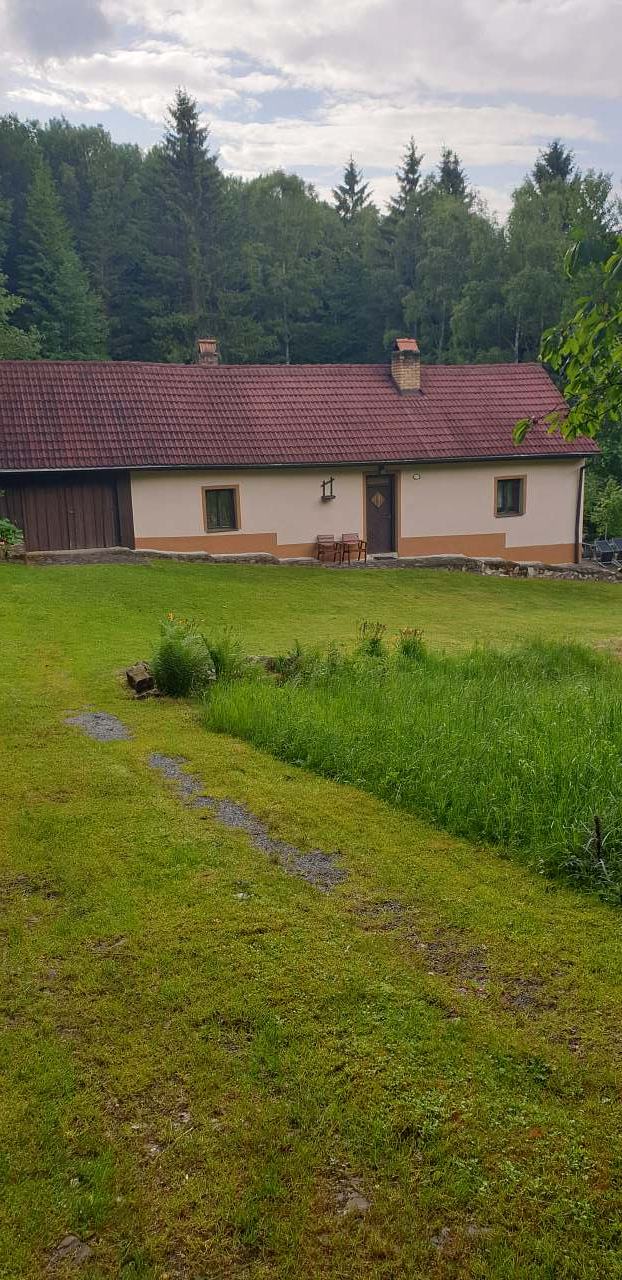 Libín – Libínské sedlo in Czech Republic - a small house in the middle of the forest.