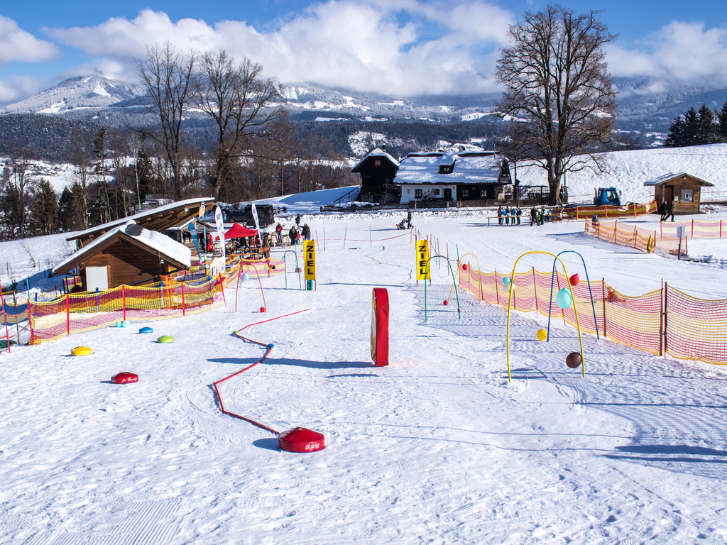 Ochsengarten – Paternion in Austria - the snow is white in color.