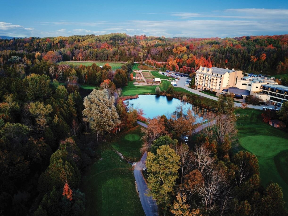 Hockley Valley in Canada: an aerial view of the resort's golf course.