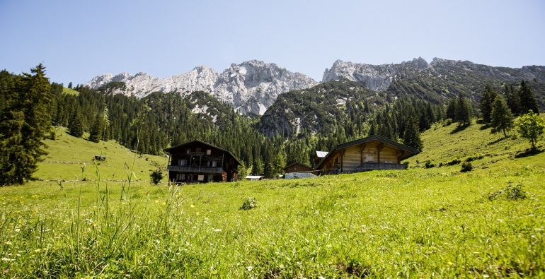 Kaiserlift – Kirchschlag bei Linz in Austria - a small house in the middle of a green field.