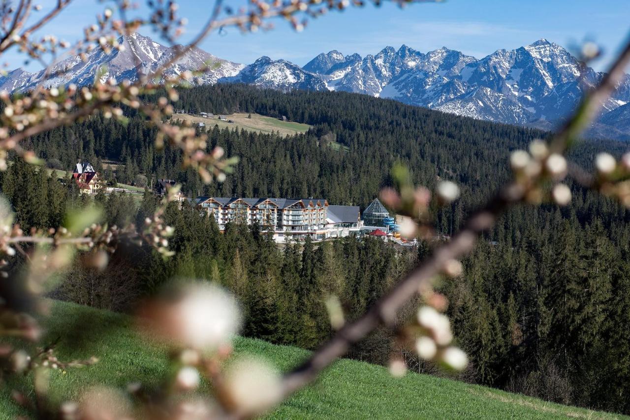 Przy Kolibie in Poland: a view of the mountains from the hotel.