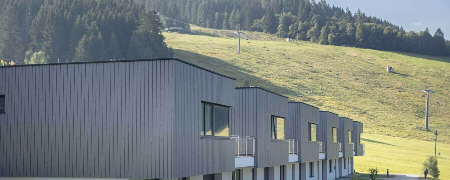 Grebenzen – St Lambrecht in Austria: the building where the apartment is located.