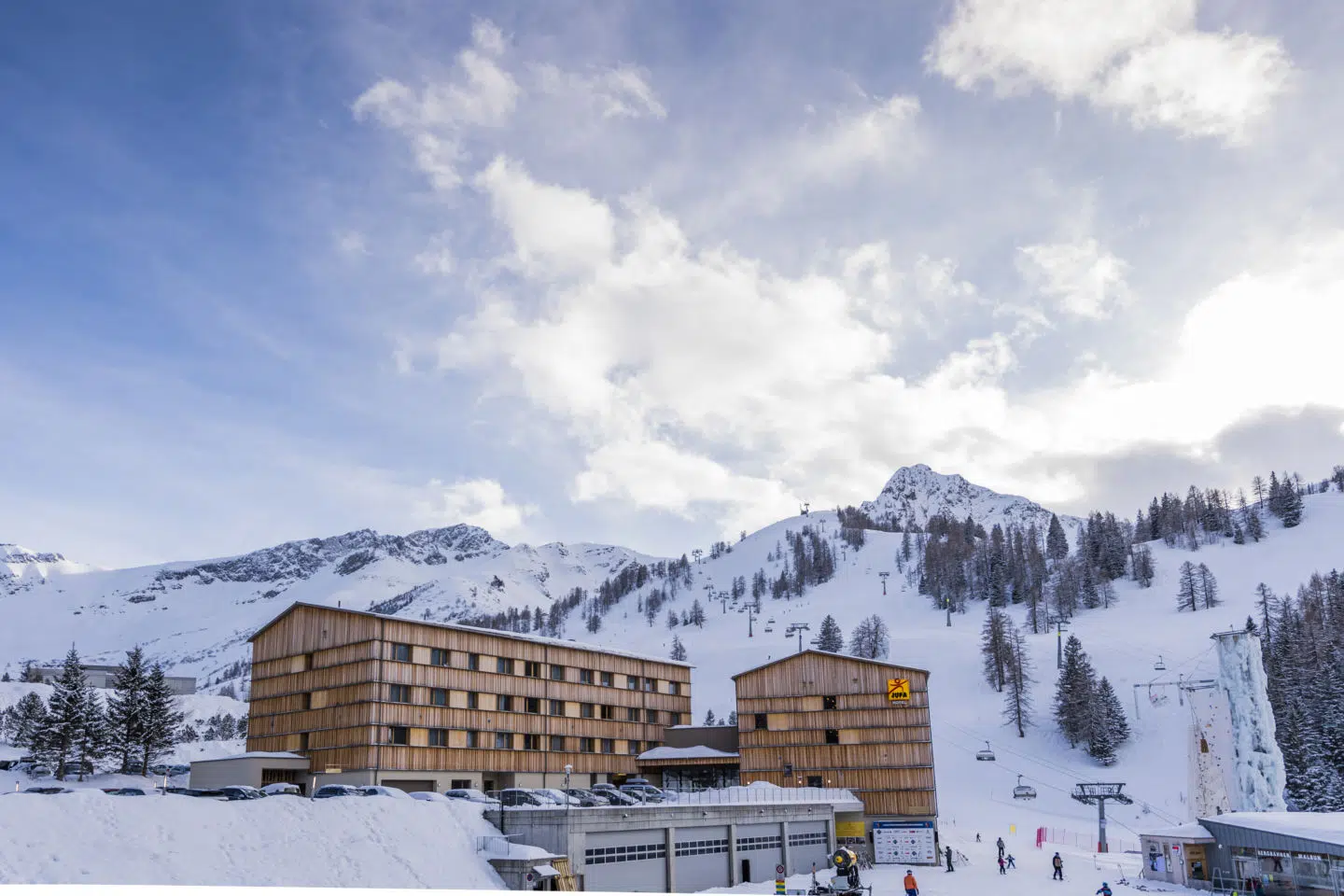 Laterns – Gapfohl in Austria: a ski resort in the swiss alps.