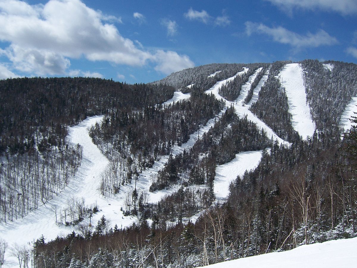 Gore Mountain in USA - a snow covered mountain.