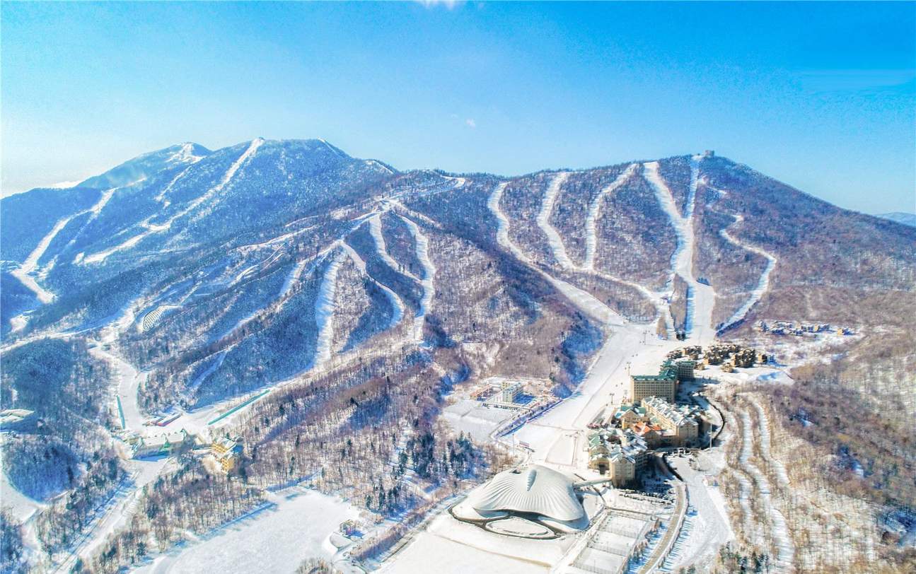Yabuli in China - the view from the top of the mountain.
