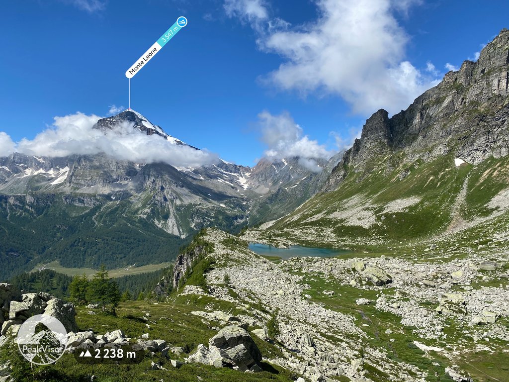 San Domenico – Alpe Ciamporino in Italy - a view from the top of a mountain.