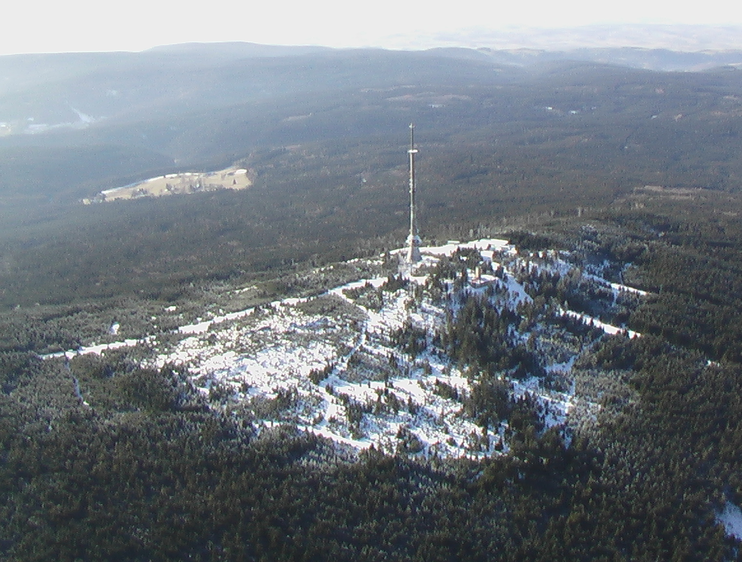Ochsenkopf in Germany - snow on the ground.