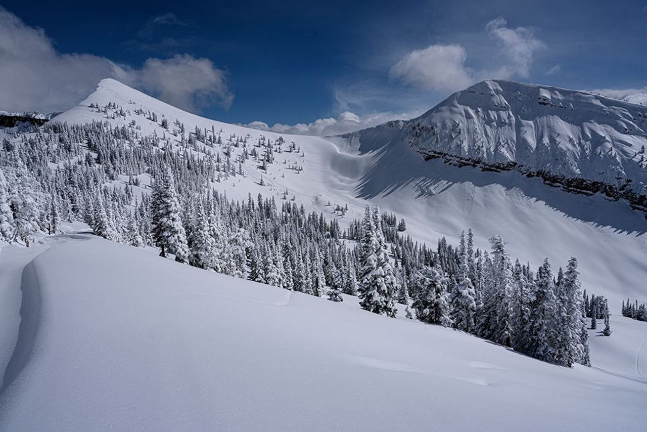 Grand Targhee in USA - a snow covered mountain.
