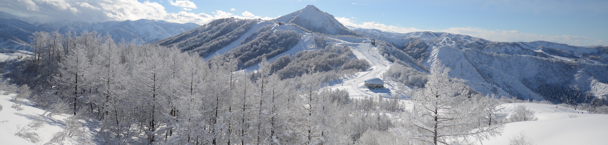 Maiko Snow Resort in Japan - a view of the mountains from the top of the mountain.