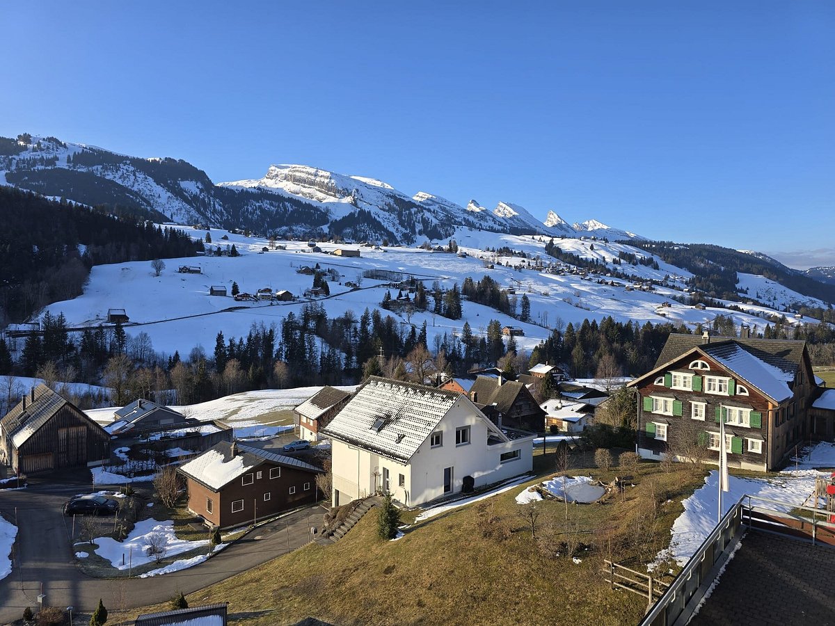 Bergbahnen Wildhaus in Switzerland - the view from the top of the mountain.