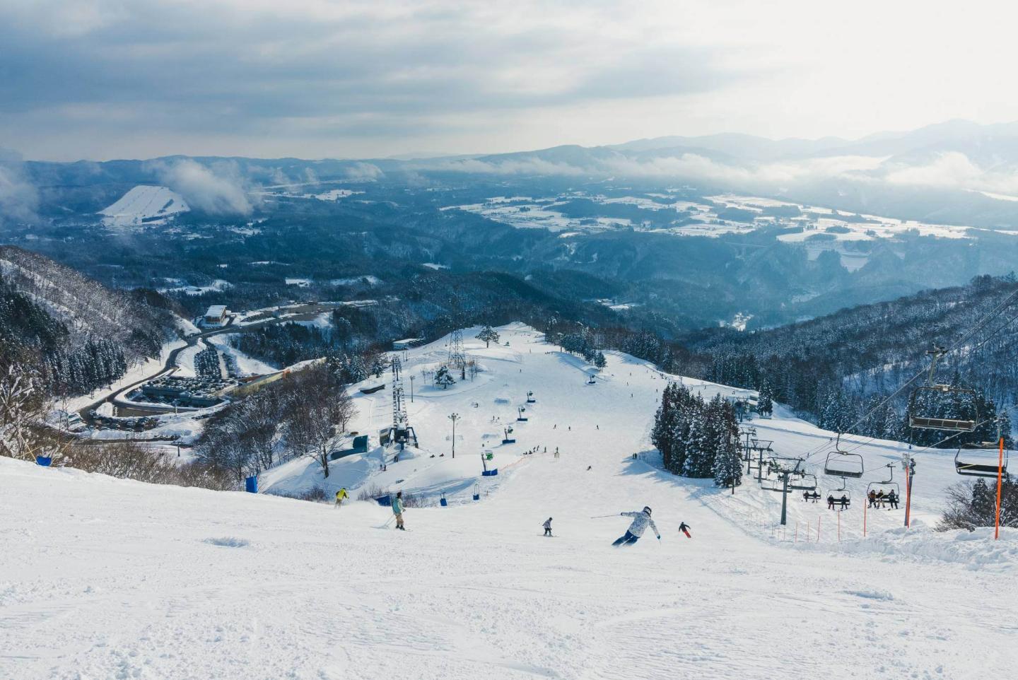 Dynaland in Japan - a snow covered ski slope.