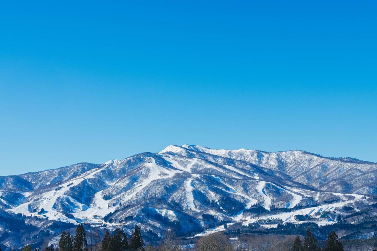 Dynaland in Japan - a view of the mountains from the top of the mountain.