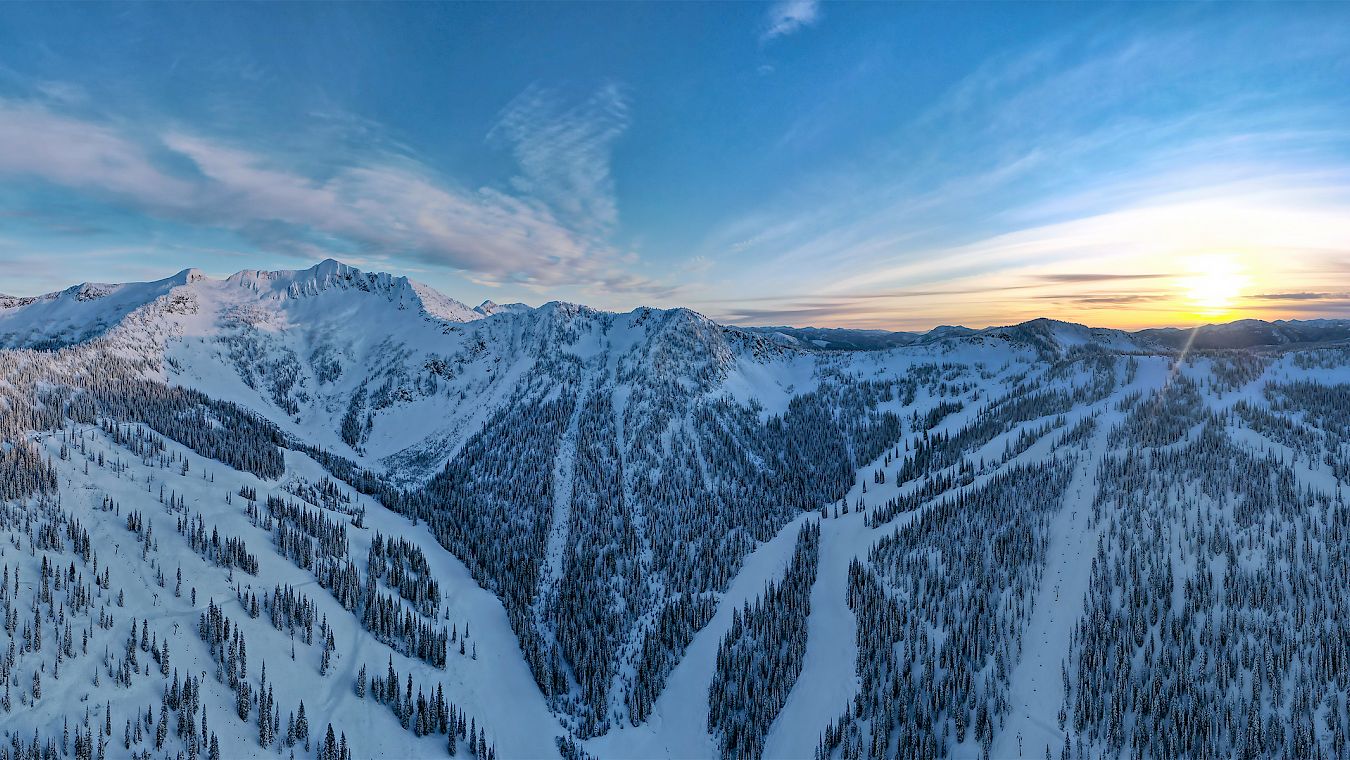 Whitewater – Nelson in Canada - a view of the mountains from the top of a mountain.