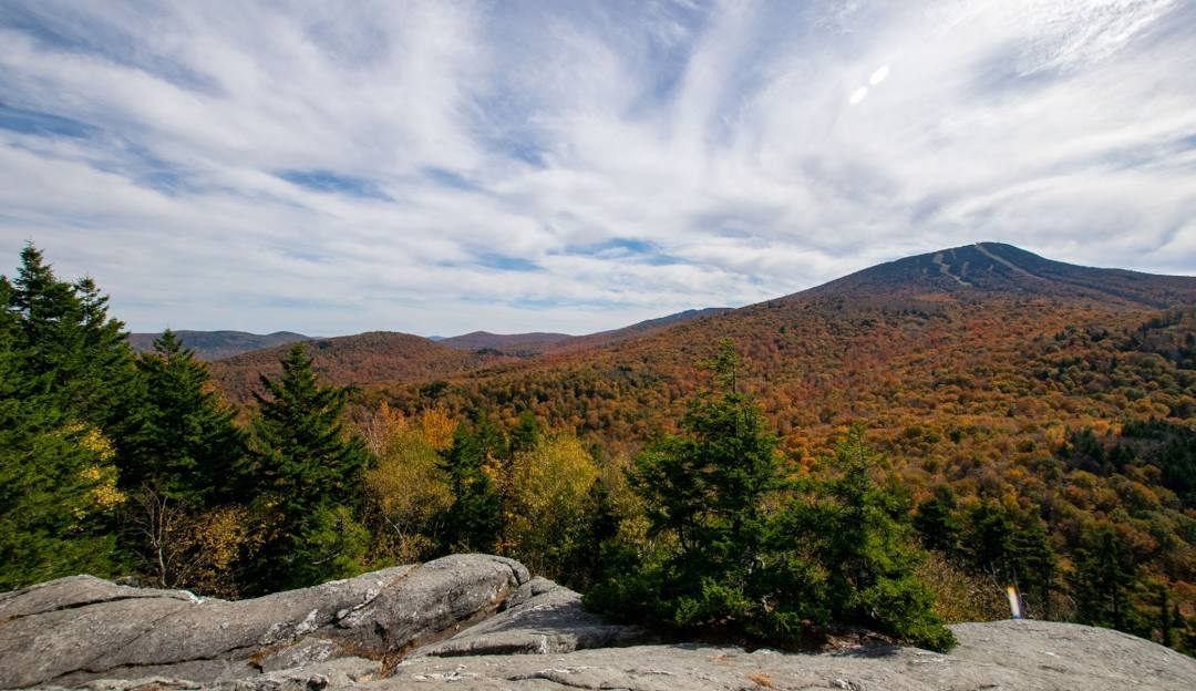 Pico Mountain in USA - the view from the top of the mountain.