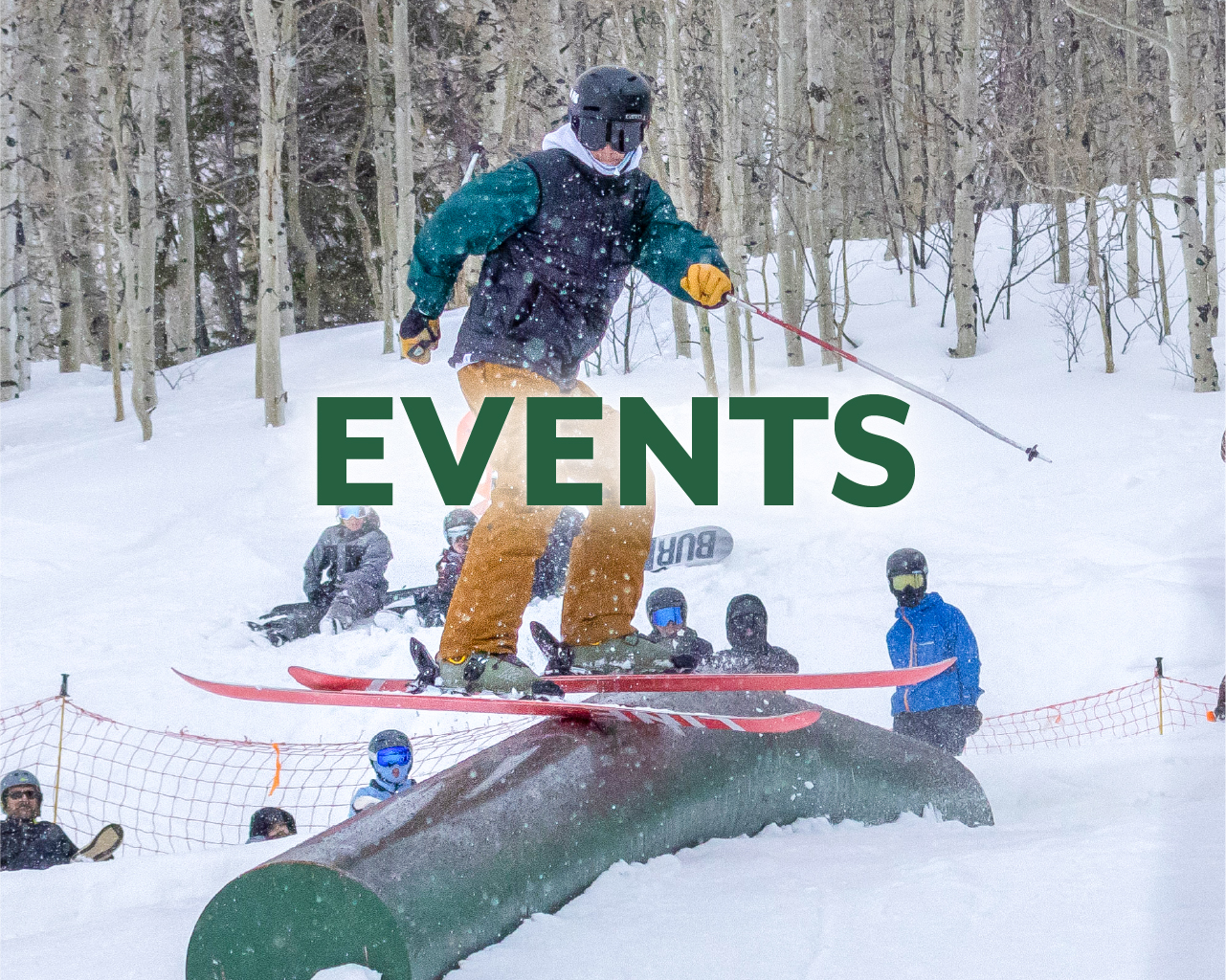 A snowboarder traversing the snowy slopes at Powderhorn Colorado. A crisp winter day in the heart of the Rocky Mountains serves as the perfect backdrop for outdoor winter sports.