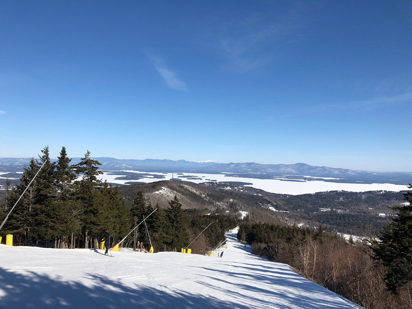 Gunstock Mountain Resort in USA - a view from the top of a mountain.