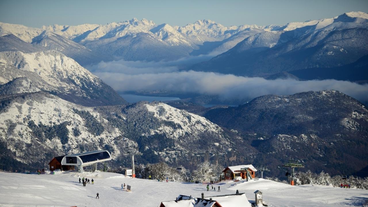 Chapelco in Argentina - the view from the top of the mountain.
