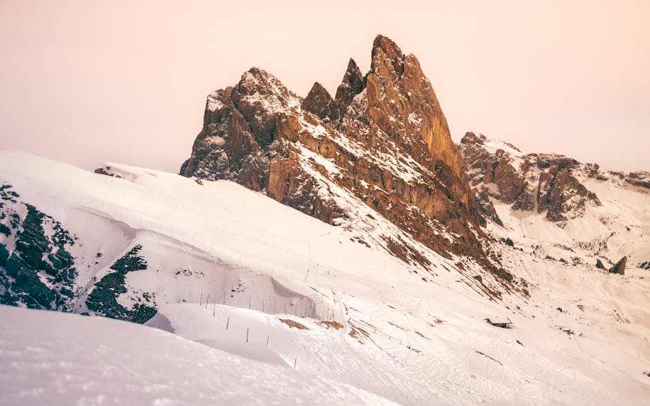 Monte Bondone in Italy - a snow covered mountain.