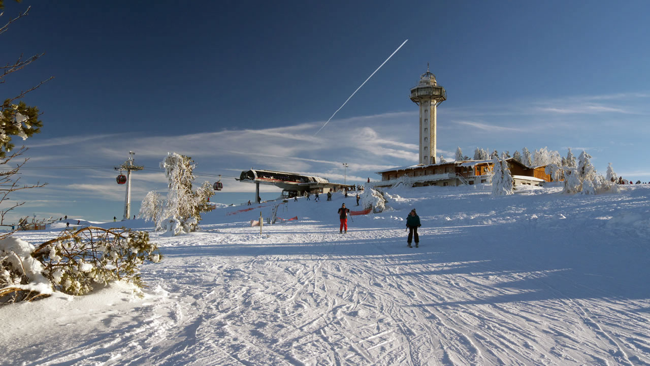 Willingen – Ettelsberg in Germany - snow on the ground.