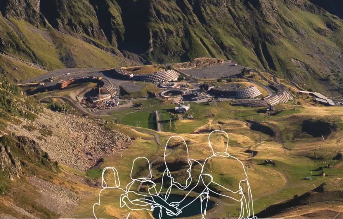 Piau-Engaly in France - an aerial view of the ancient city of machal in peru.