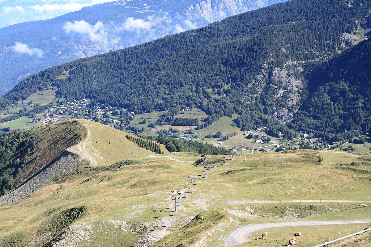 Alpe du Grand Serre in France - a view from the top of a mountain.