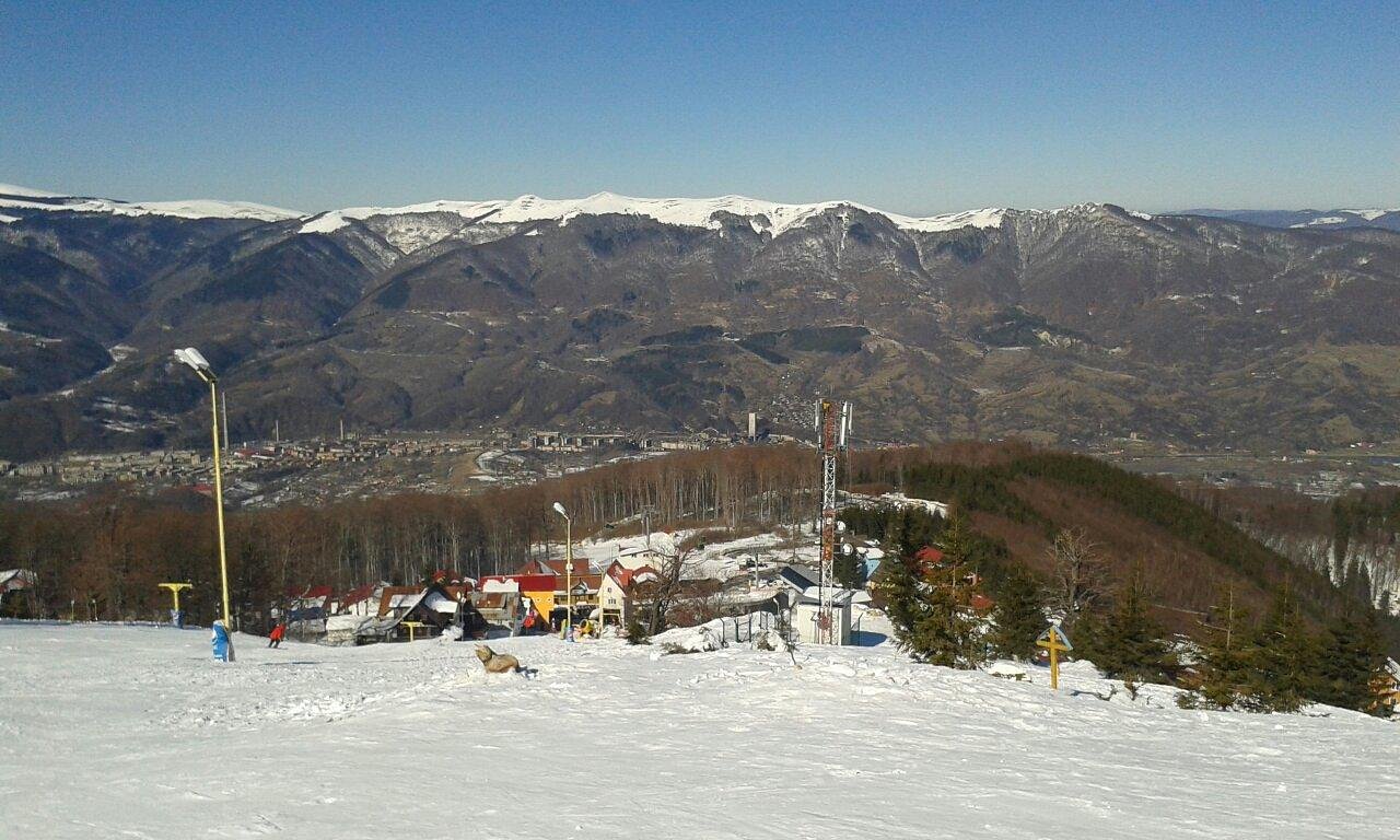 Straja in Romania - snow on the ground.