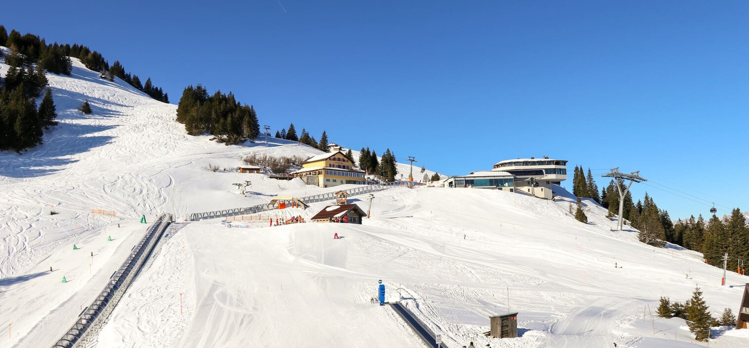 Pizol Pardiel Bad Ragaz Wangs in Switzerland - a ski slope with a ski lift going up it.