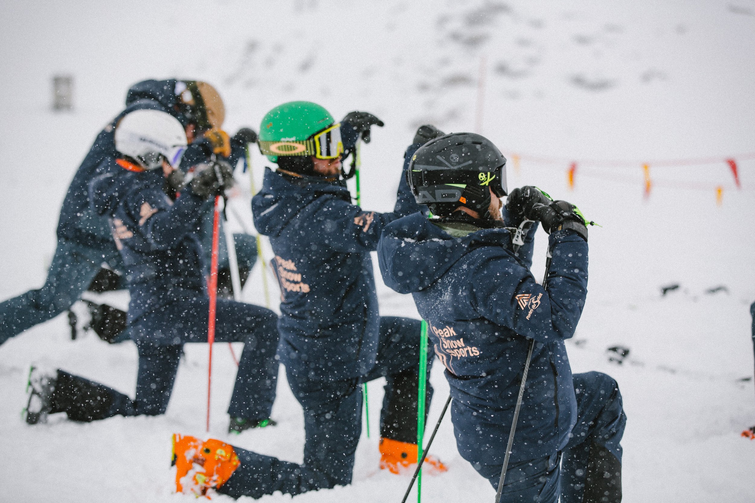 Ski Avoriaz in France - a group of people on skis in the snow.