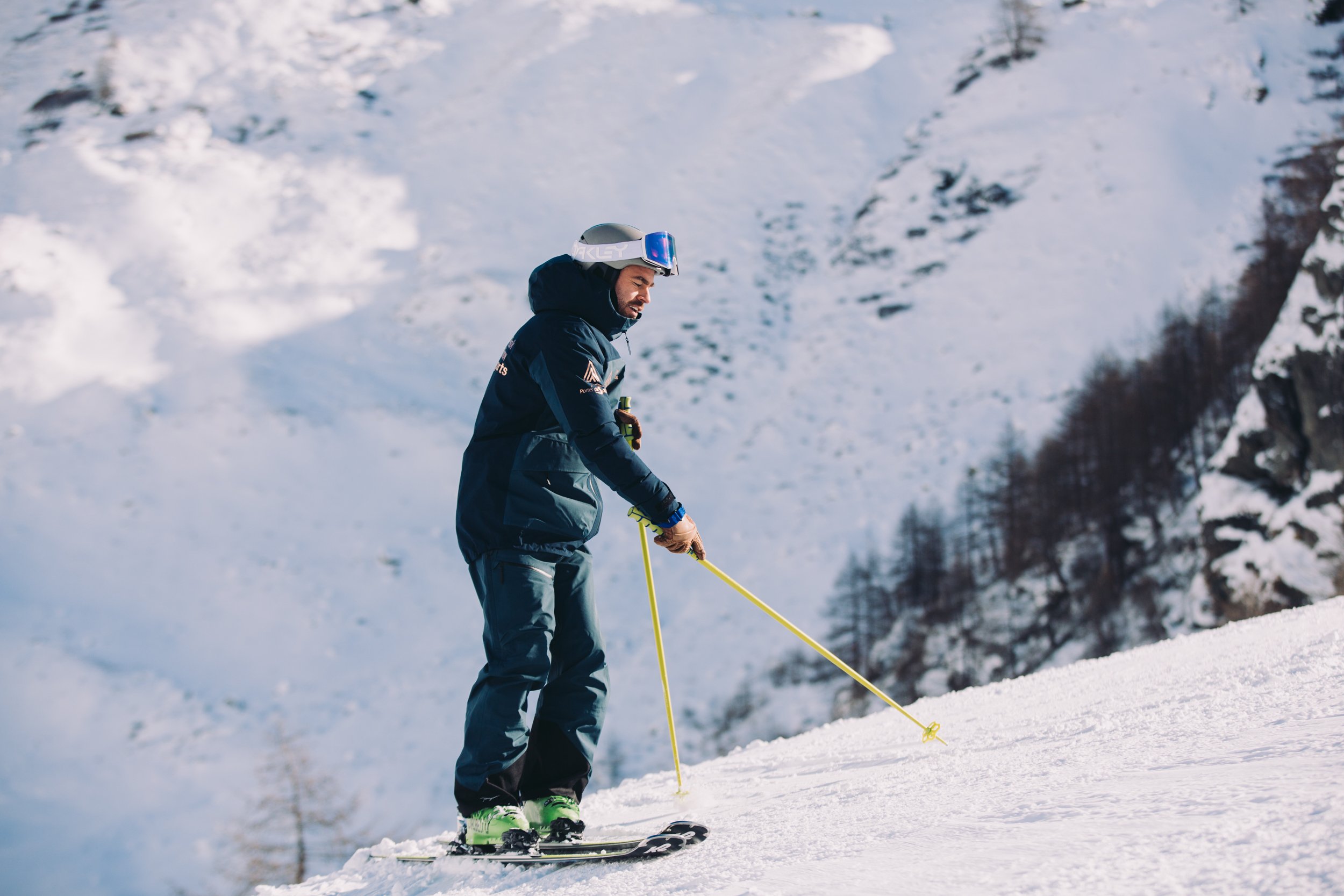 Ski Avoriaz in France - a man riding skis down a snowy slope.