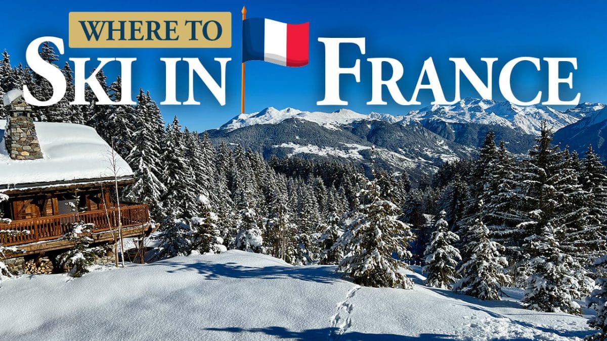 Super-Besse in France - a cabin in the snow with the words where to skin france.