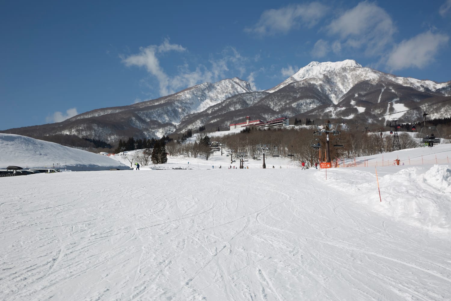 Myoko Akakura Kanko in Japan - white snow on the ground.