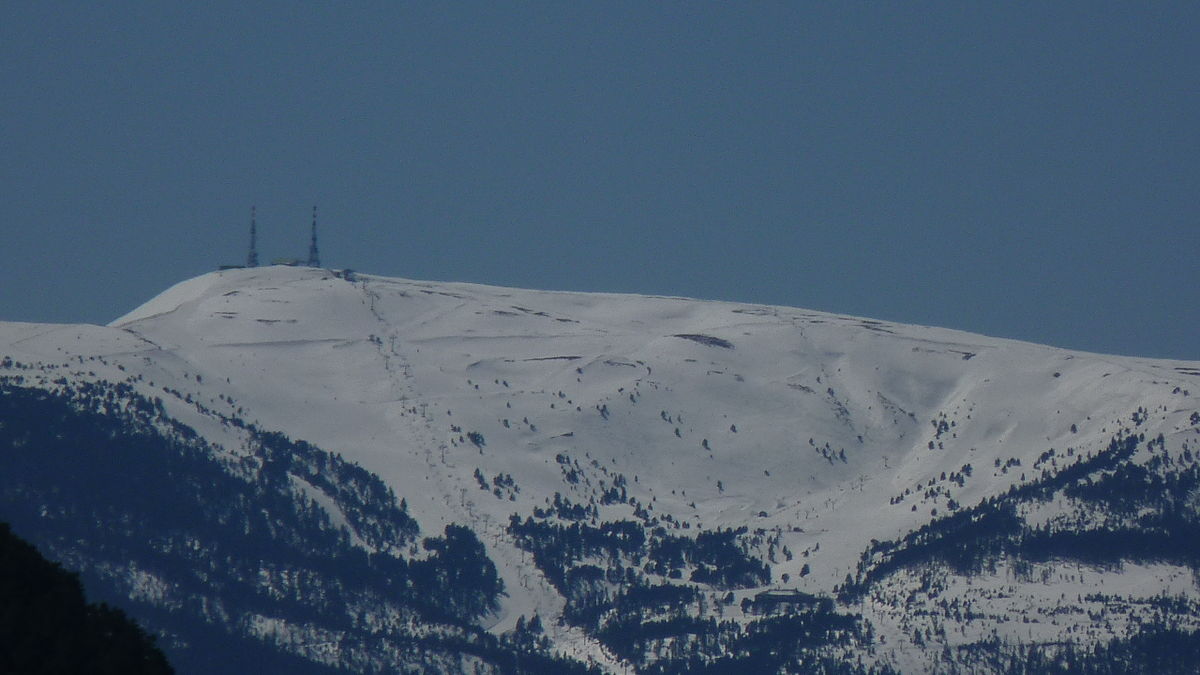 Port Ainé in Spain - a mountain covered in snow.