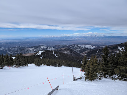 Winter scene at Palcall Tsumagoi Ski Resort in Japan, featuring skiers enjoying snow-covered slopes, with ski lifts visible in the background.