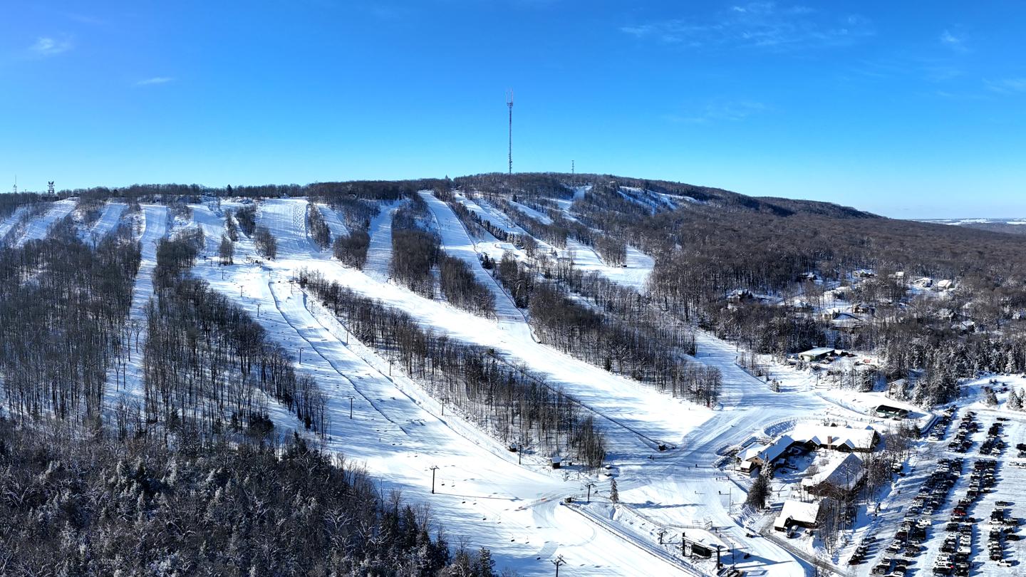 Granite Peak at Rib Mountain State Park in USA - the view from the top of the mountain.