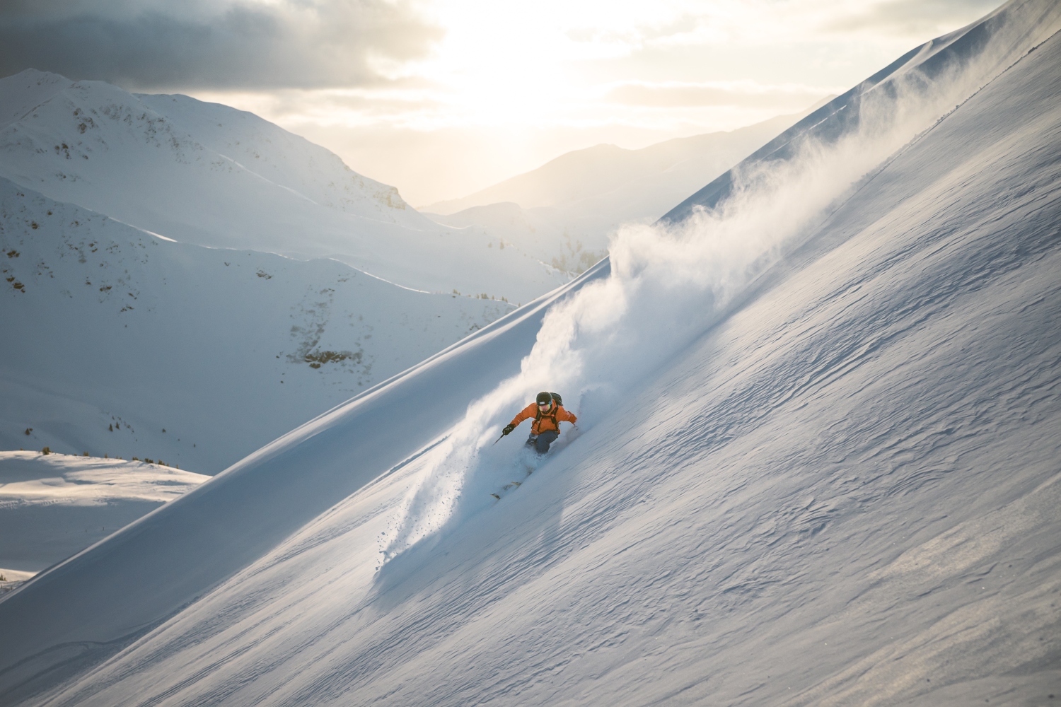Skicircus Saalbach Hinterglemm Leogang Fieberbrunn in Austria - a person skiing down a snow covered mountain.
