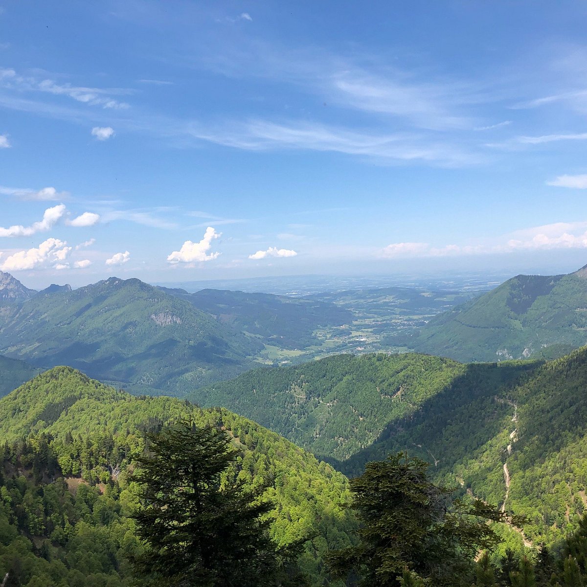 Kasberg – Grünau im Almtal in Austria - the view from the top of the mountain.