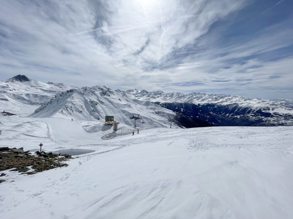 Mont-Noble in Switzerland - the view from the top of the mountain.