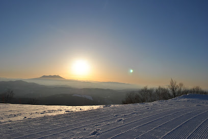 Winter scene at Craigleith Ski Club in Southern Ontario, Canada featuring stunning snow-covered mountains, a charming chalet, and active skiers enjoying the winter sports.
