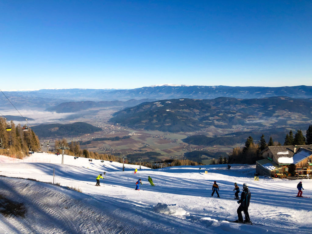 Petzen in Austria - a clear blue sky.