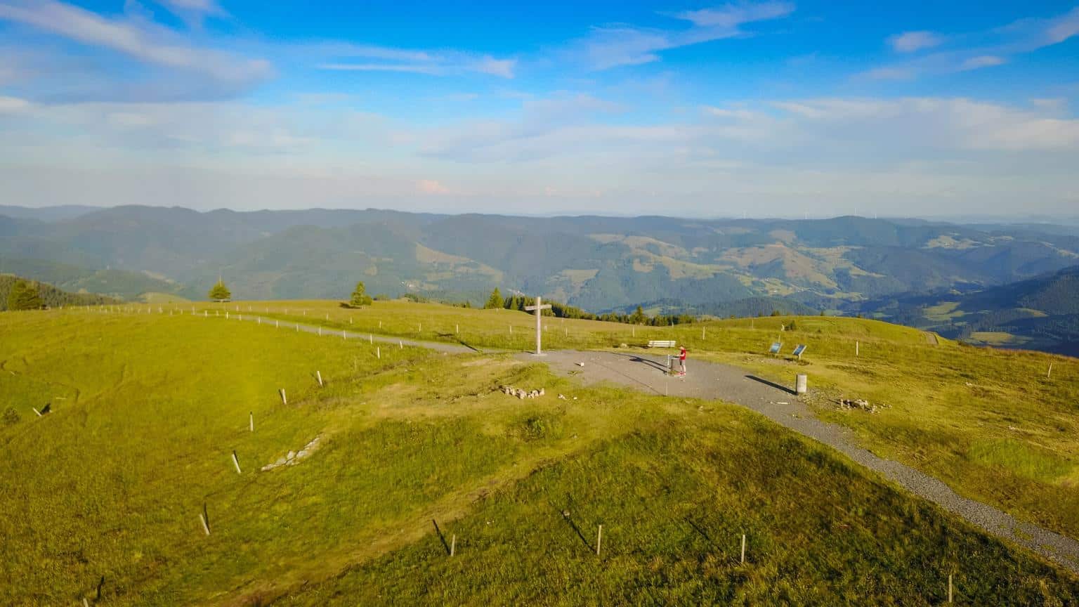 Belchen in Germany - a view from the top of a mountain.