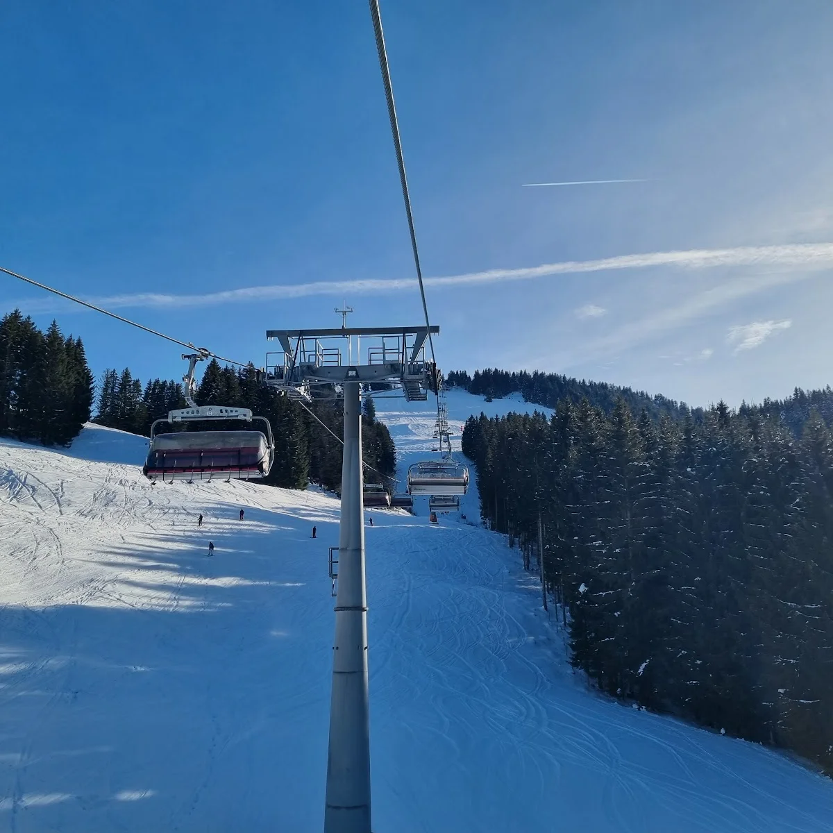 Imbergbahn & Skiarena Steibis GmbH & Co. KG in Germany - a ski lift going up a snowy hill.