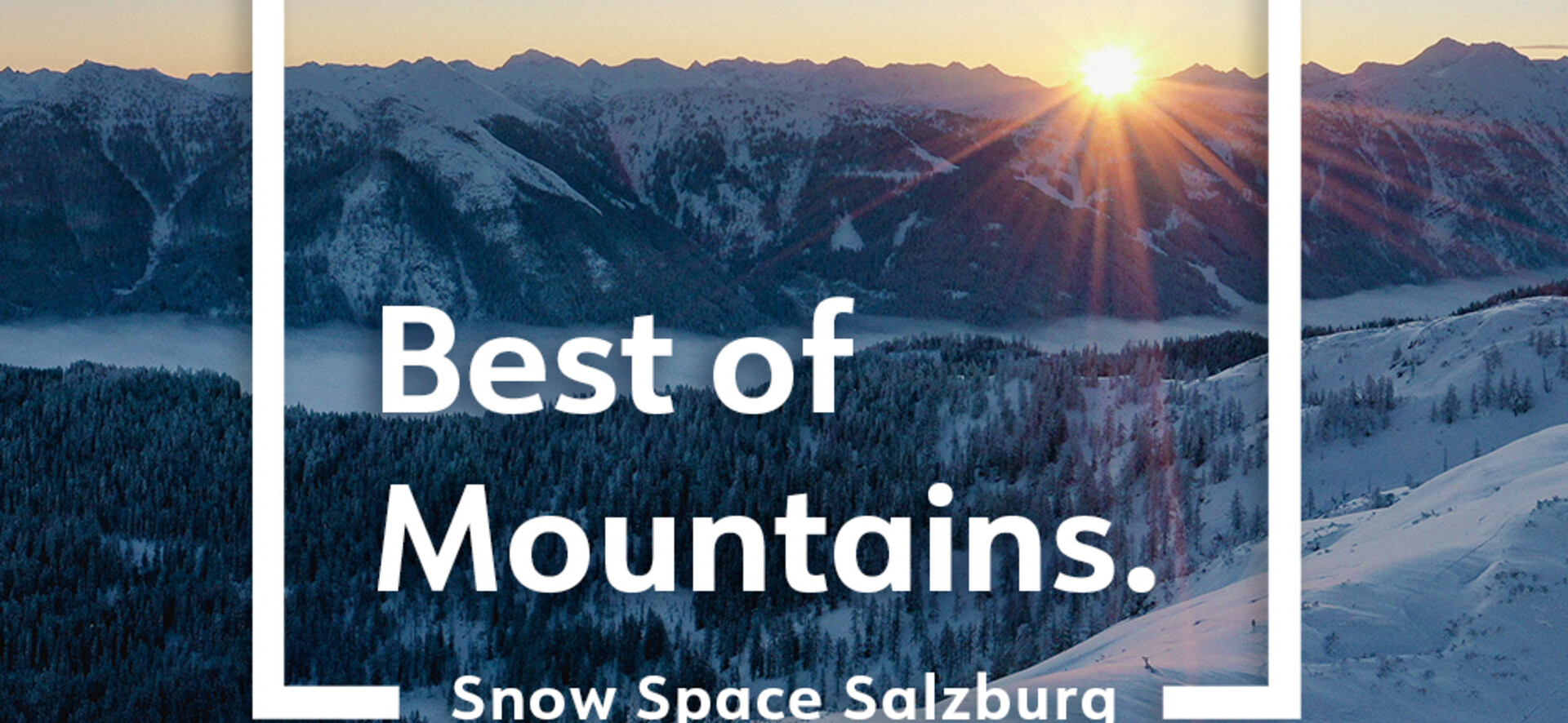 Snow Space Salzburg in Austria - a mountain with the words best of mountains snow space.