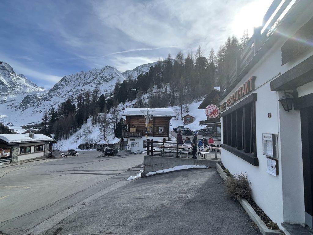 Arolla in Switzerland - a view of a small town with mountains in the background.