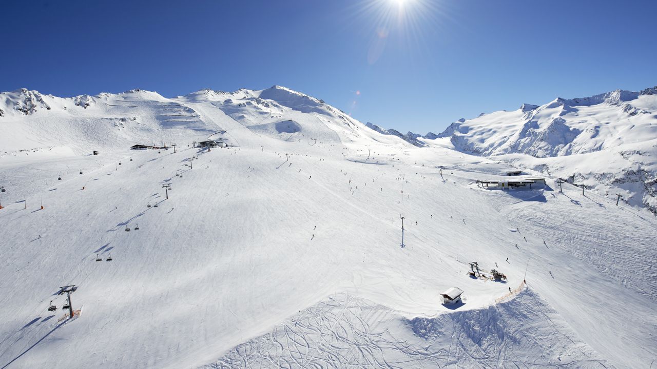 Obergurgl Hochgurgl in Austria - a snow covered mountain.