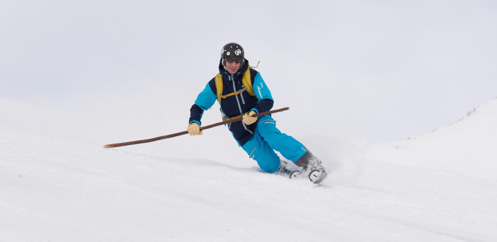 Hochkar Bergbahnen in Austria - a person skiing down a snow covered slope.