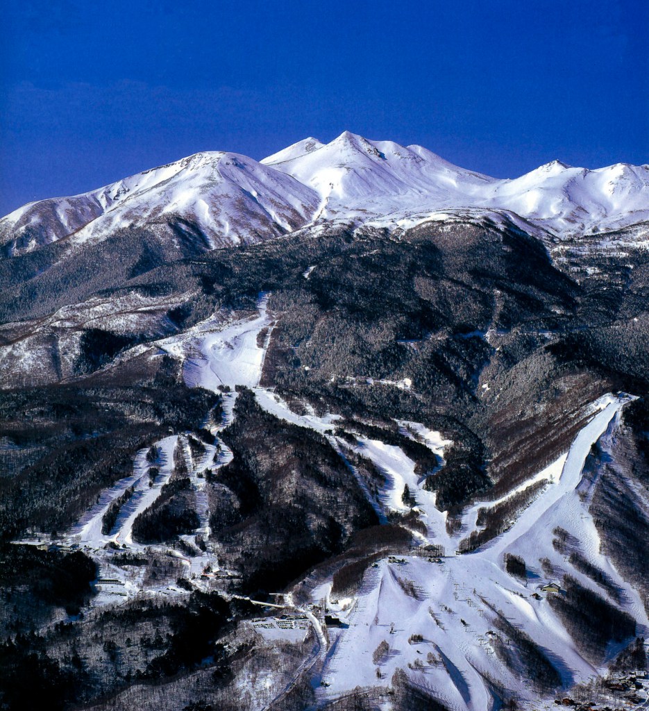 Norikura in Japan - a view of a mountain with snow on it.