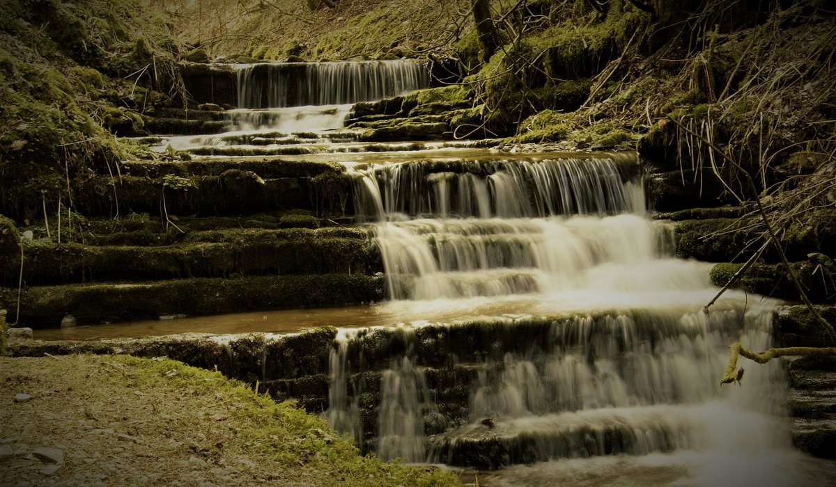 LeMelette – Gallio in Italy - a small waterfall in the forest.