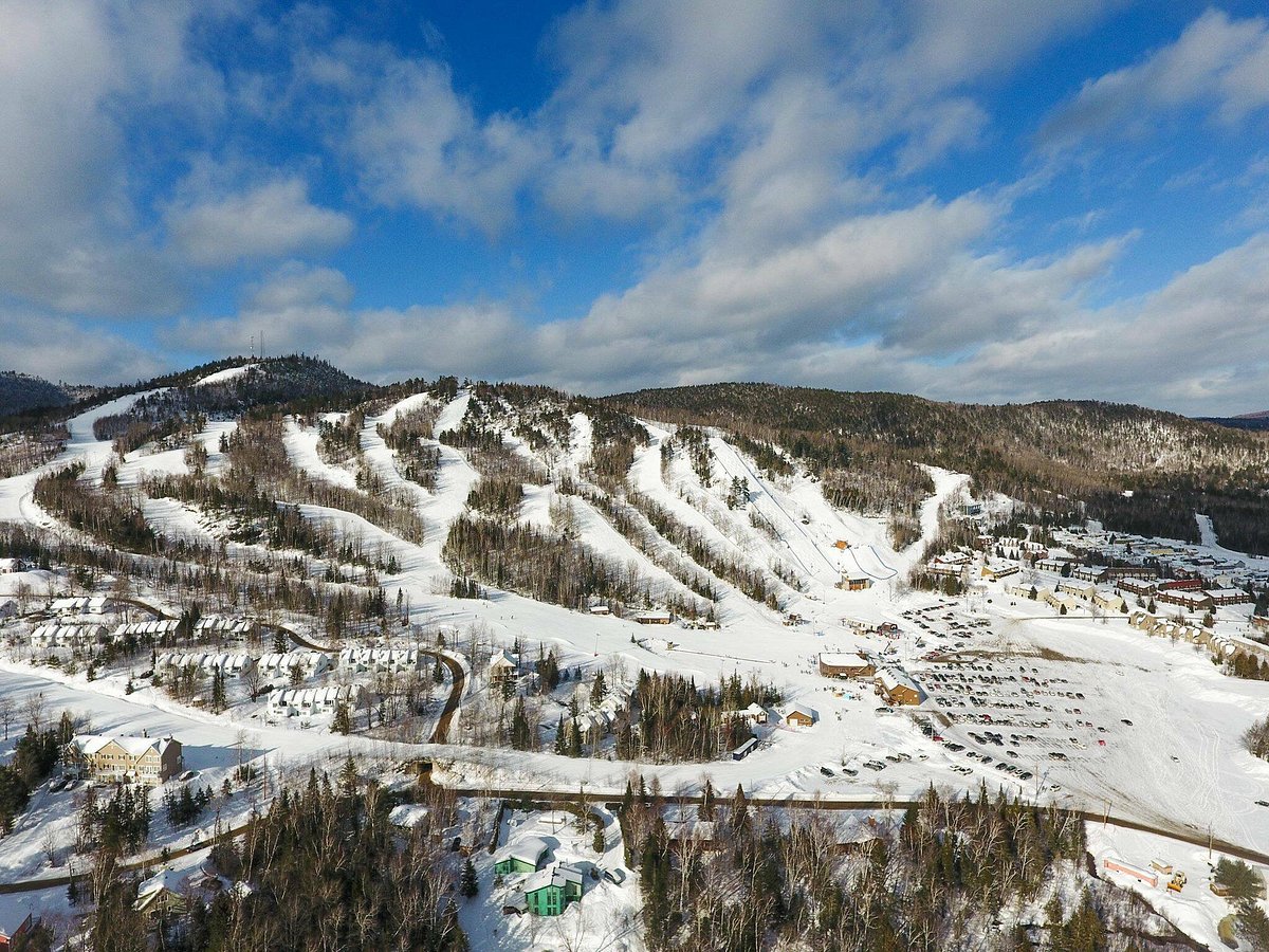 Val Saint-Come in Canada - a view from the top of a ski slope.