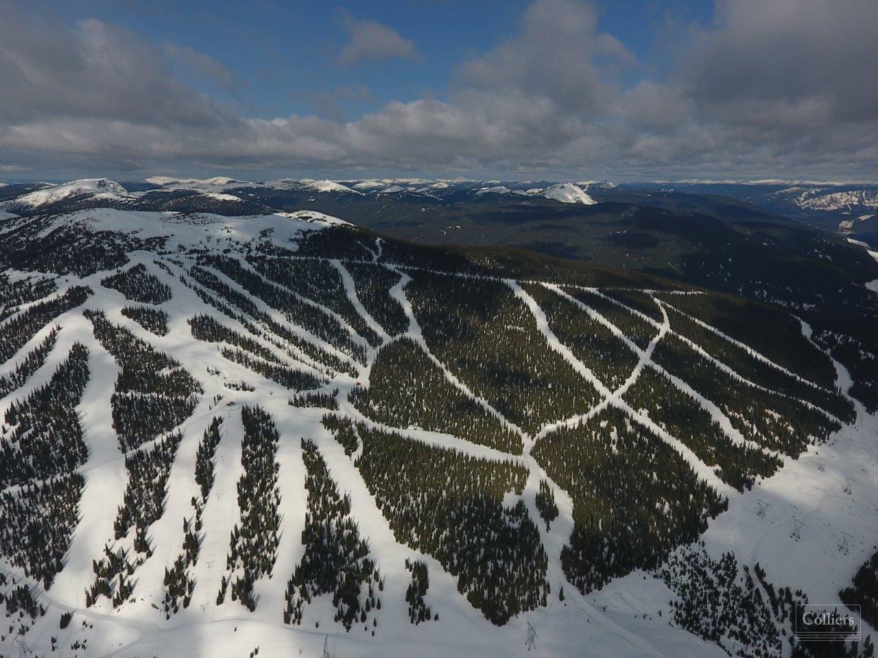 Powder King in Canada - a view from the top of a mountain.